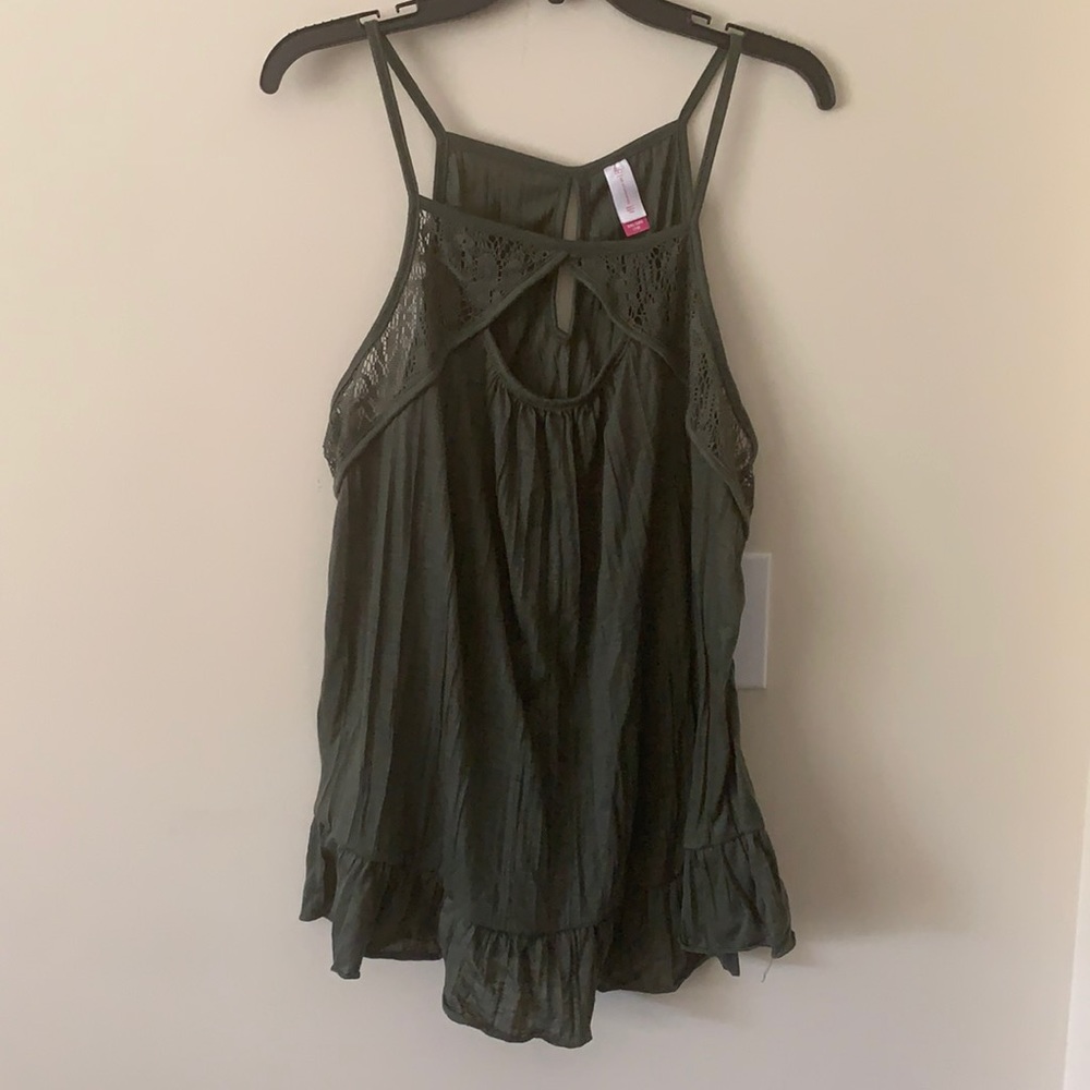 No Boundaries Green Tank Top Size XXL